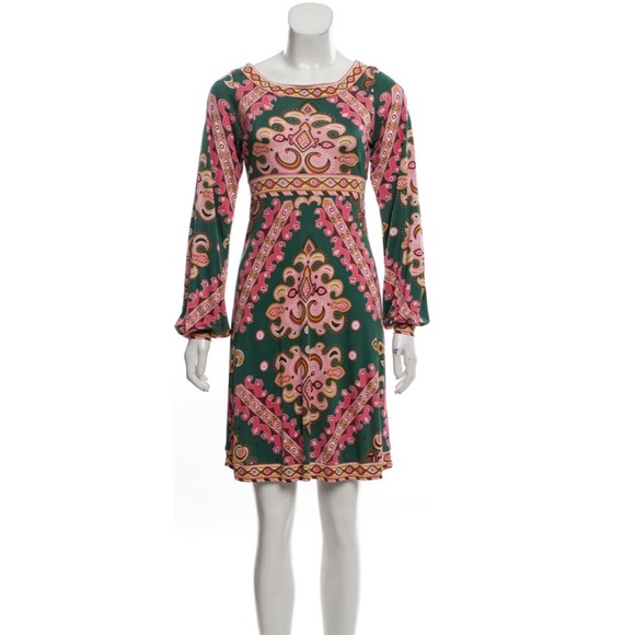 TIBI Knee - Length Printed Shift Dress - Picture 2 of 6